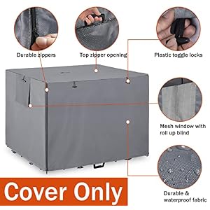 48Inch Wire Dog Crate Cover,Durable Windproof Privacy Polyester Pet Kennel Covers,Breathable Blackout Cover for 1/2/3 Door Dog Cage. (48" L x 30" W x 33" H,Grey) 48Inch Wire Dog Crate Cover,Durable Windproof Privacy Polyester Pet Kennel Covers,Breathable Blackout Cover for 1/2/3 Door Dog Cage. (48″ L x 30″ W x 33″ H,Grey)