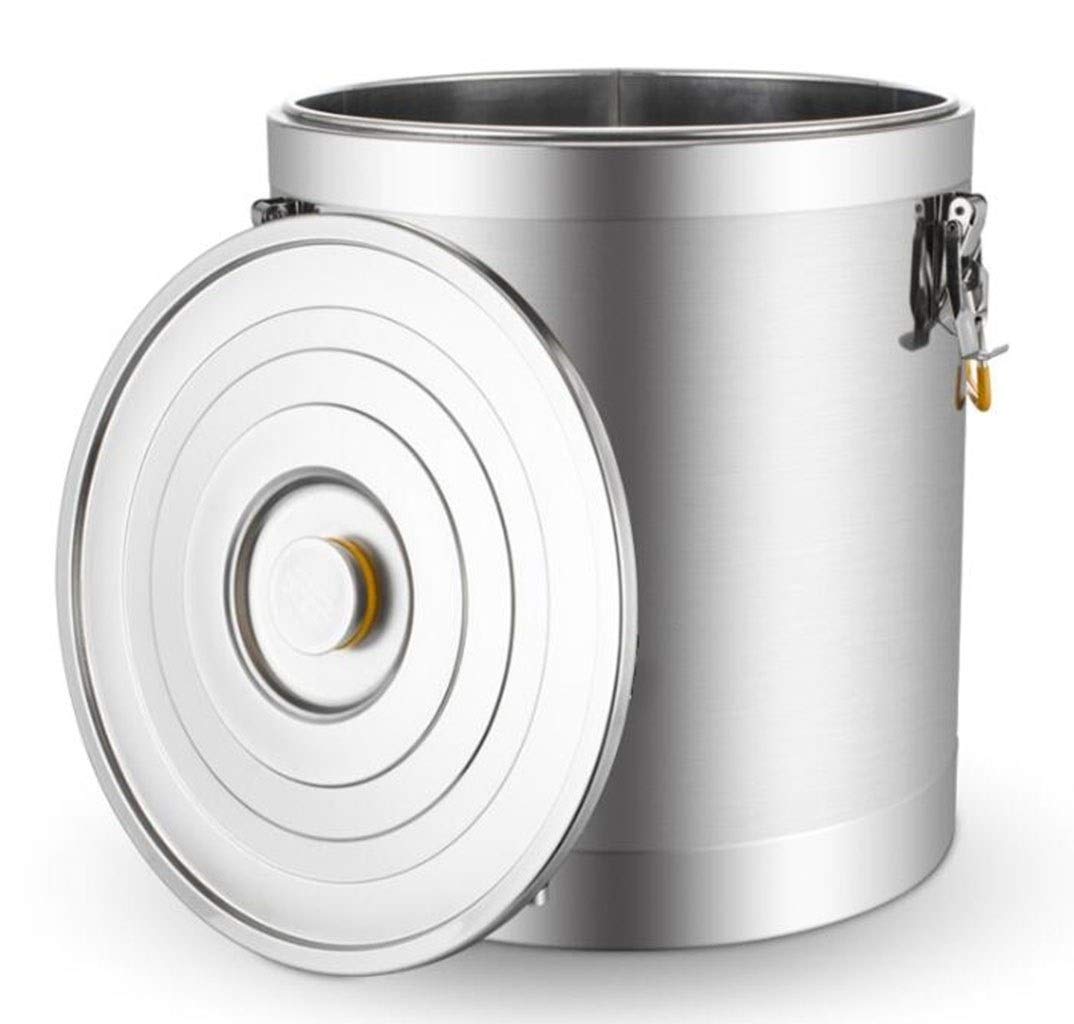 Stainless steel insulated barrel Large capacity water storage bucket Double insulated barrel Suitable for restaurants Factory restaurant (Size : 20L)