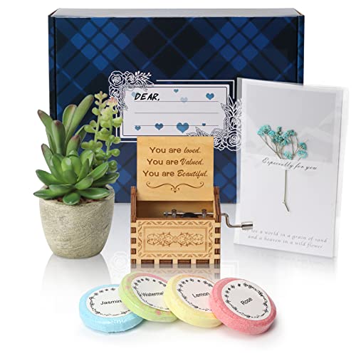 Product Image of the Giftgarden You’re Loved Valued Beautiful Gift Basket for Women Her Mothers Day, Inspirational Music Box, Greeting Card, Bath Bombs for Mom Girlfriend Wife Female Friend Birthday Christmas Valentines
