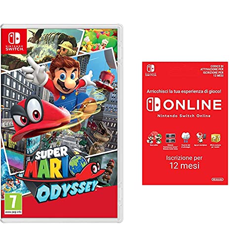 Nintendo Super Mario Odyssey & 365 Giorni Switch Online Membri (Individual) Codice download