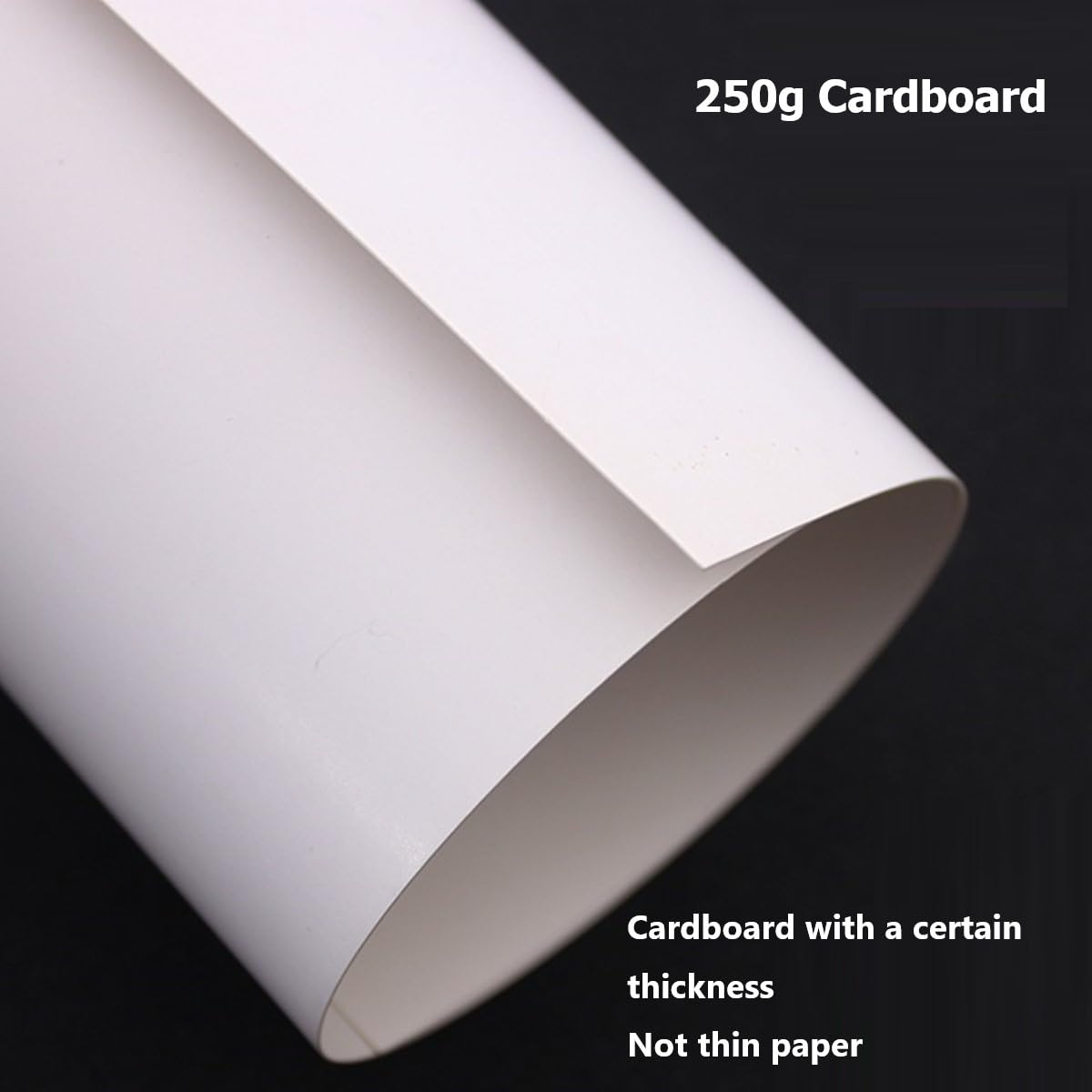 KARLOR 50 Sheets Cardboard Paper A4 250 g White Thick Paper for Printing Crafts Painting A4 Cardboard Photo Card Coloured Card White Suitable for Laser Inkjet Printing - Image 2