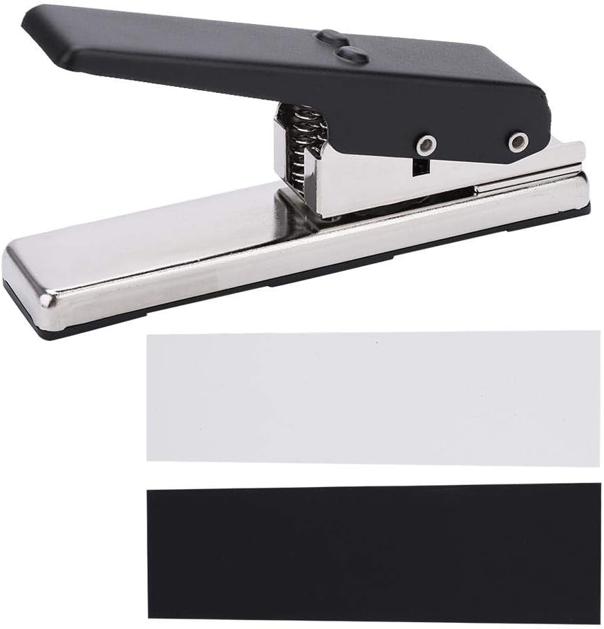 Pick Punch, Pickmaster Plectrum Punch DIY Plectrum Maker Card Cutter with Celluloid Material Plates Strips
