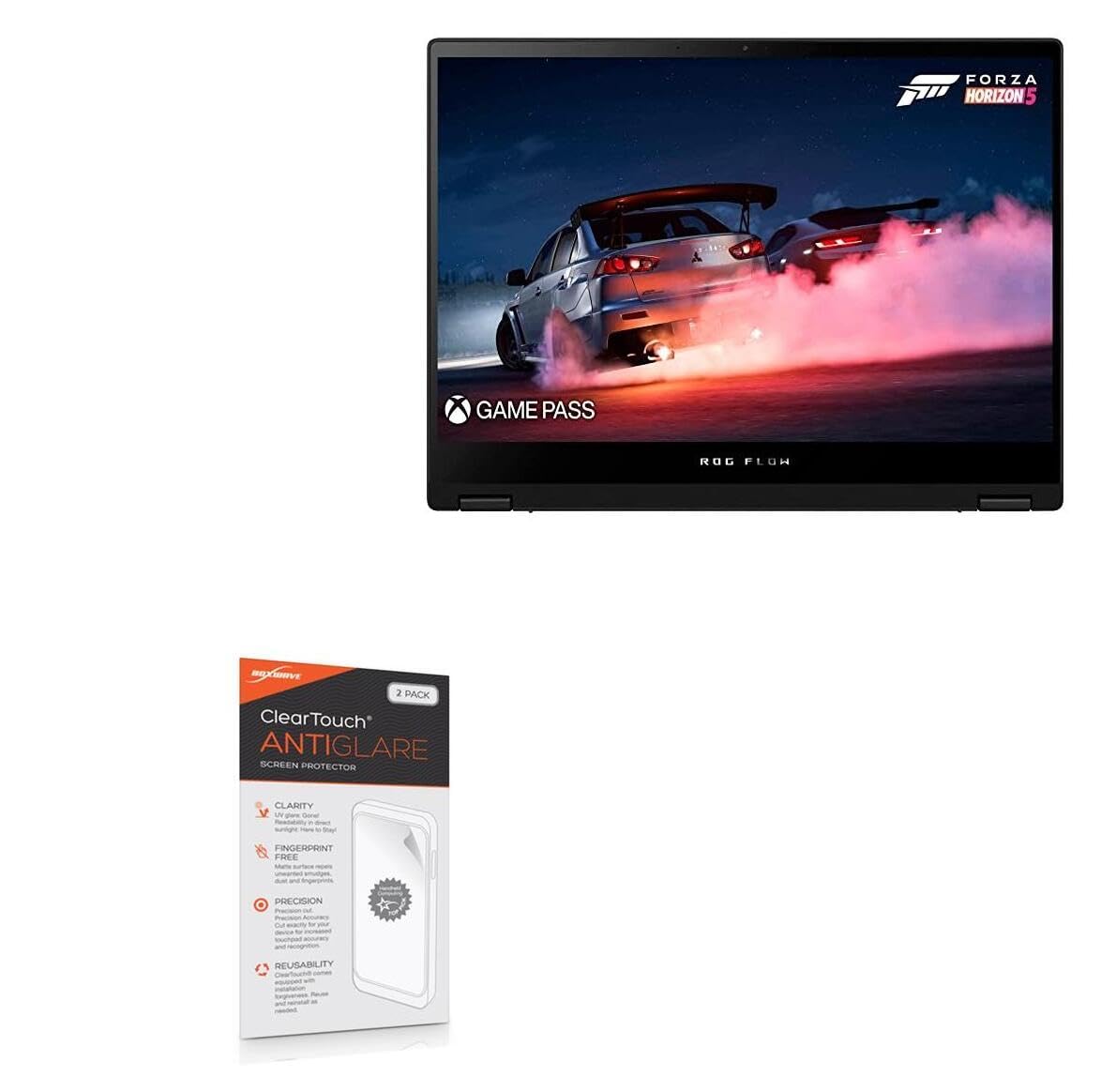 BoxWave Screen Protector Compatible with ASUS ROG Flow X13 (2023) - ClearTouch Anti-Glare (2-Pack), Anti-Fingerprint Matte Film Skin