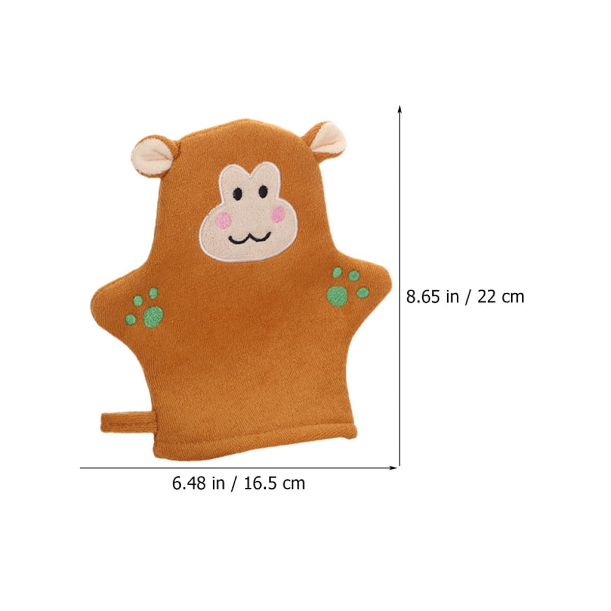 MAGICLULU Guantes de Baño Espumosos para, 4 Piezas Formas de Animales, Manoplas Exfoliantes para Ducha, Cuidado de Piel Infantil