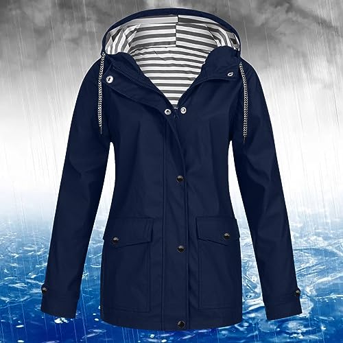Sudadera con capucha para mujer, chaqueta impermeable con cremallera 2