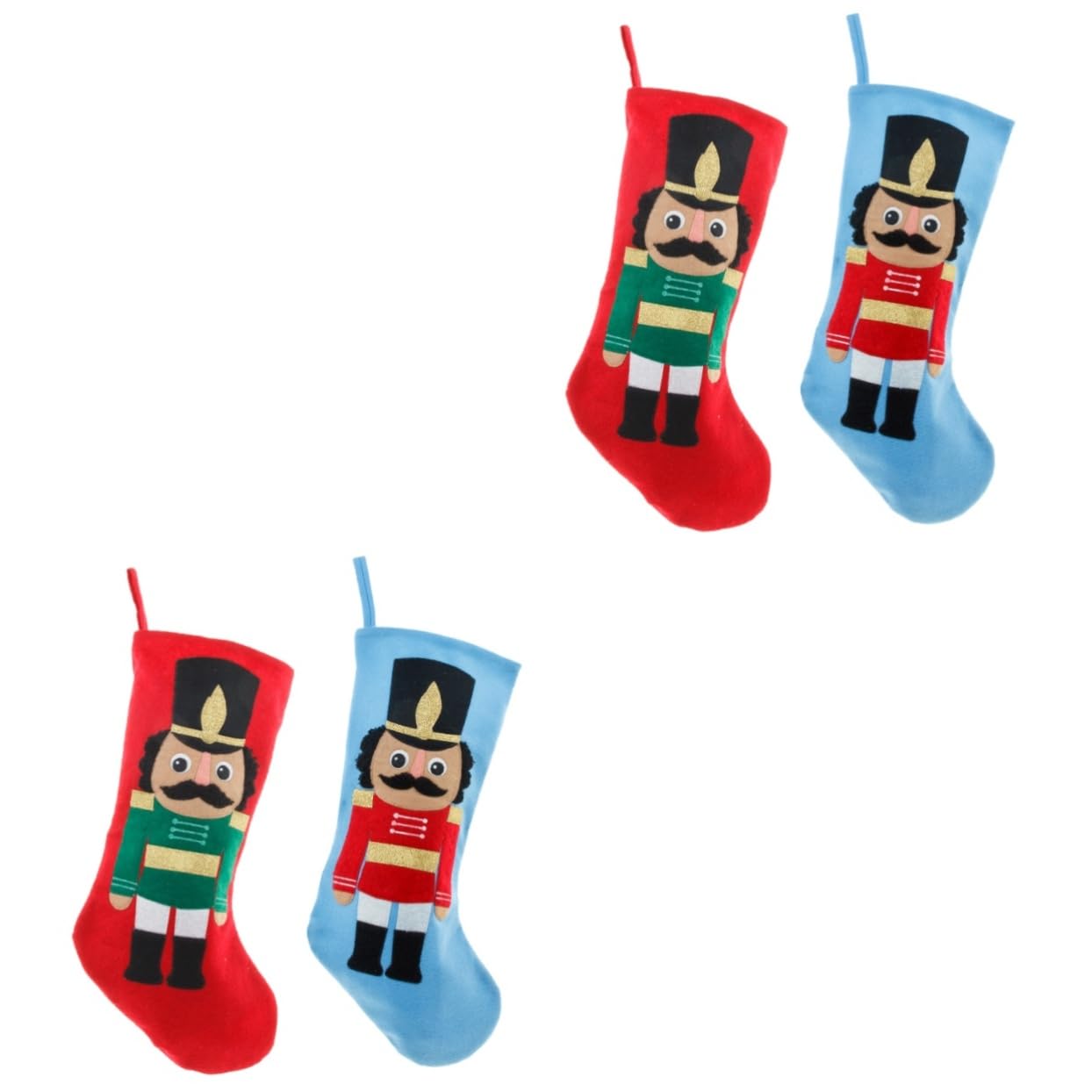 PRETYZOOM 2 Sätze Soldat Weihnachtsstrumpf Digitale Dekoration Figur Süßigkeiten Weihnachts Party Weihnachtssocke Hängende Dekoration Weihnachtsstrumpf Dekore 2 Stück * 2