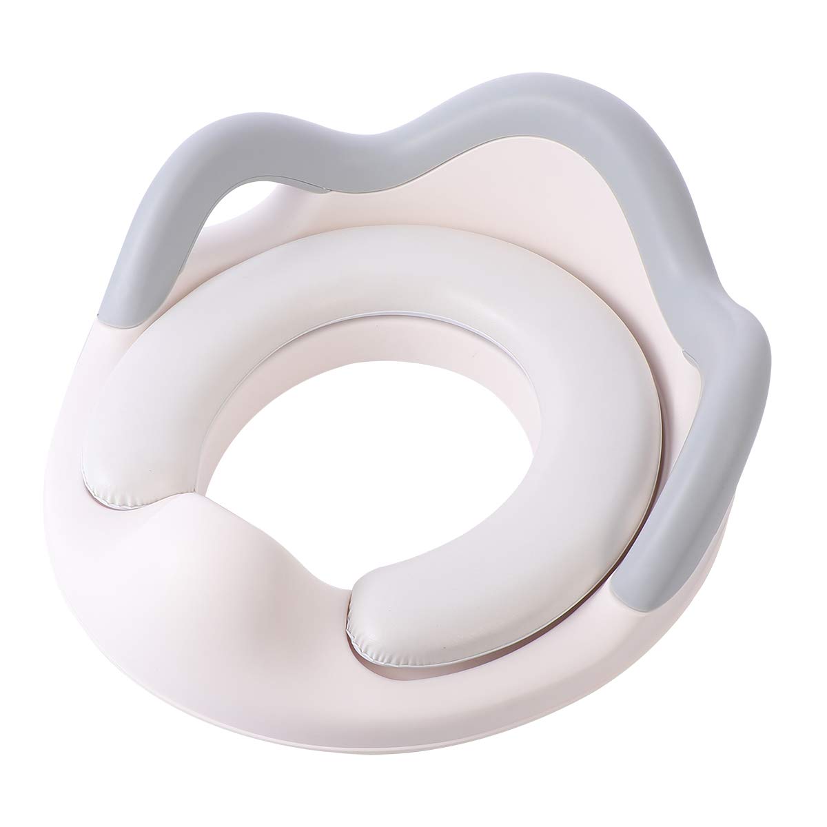 Asiento de Entrenamiento Baño para Niños Pequeños Blanco | Plástico Anti-slip, Uso Seguro, para Toddler y Niños, Formato Anillo Portátil