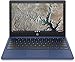 HP Chromebook 11-inch Laptop - MediaTek - MT8183 - 4 GB RAM - 32 GB eMMC Storage - 11.6-inch HD IPS Touchscreen - with Chrome OS™ - (11a-na0060nr, 2020 model, Indigo Blue)