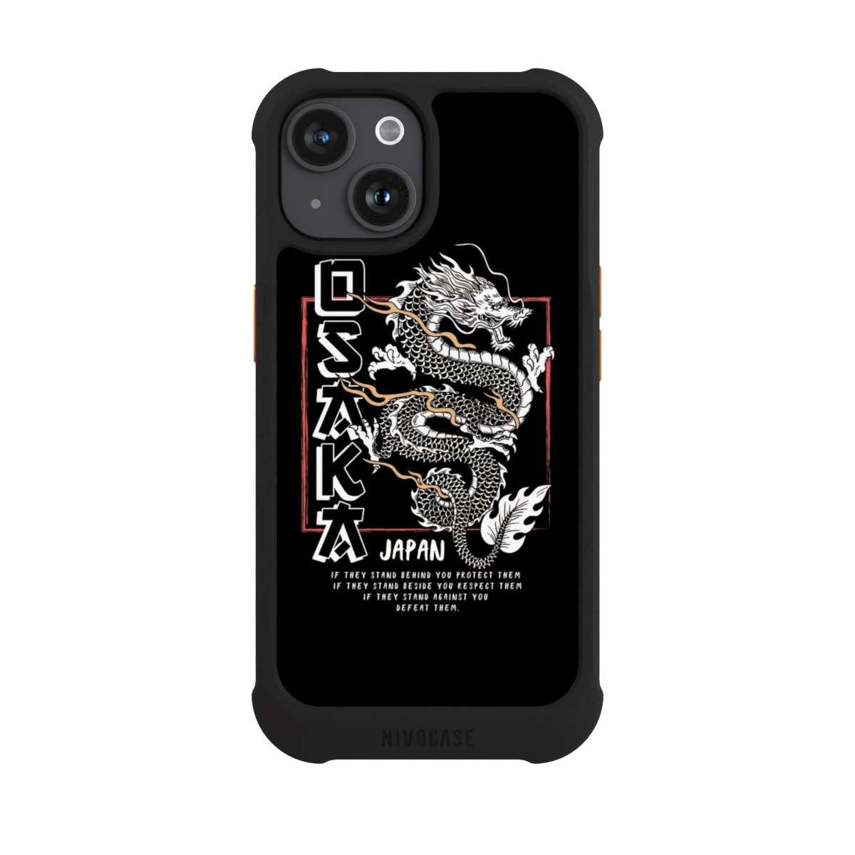 Custodia per Apple iPhone 15 Giappone Drago Oceane