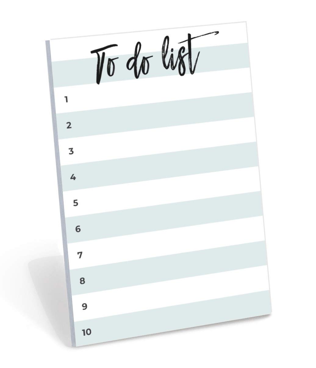 Small to-Do List Notepad, Large Sticky Notes, Turquoise, 50 Pages, 4x6 inches by DAILY RITMO