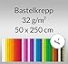 Produktbild Bastelkrepp 32 g/qm 50 cm x 2,5 m mittelbraun - 1 Rolle
