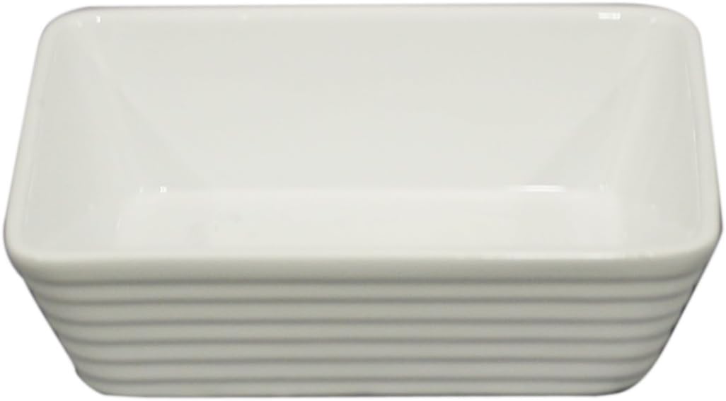 D&H 303066 Heat Resistant Gratin Dish, Elecvaker, 7.1 inches (18 cm), White, Set of 6