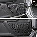 DXGTOZA Metal Front Door Storage Pockets Compatible with 2007-2018 Jeep Wrangler JK JKU 2/4 Front Door Side Insert Organizer Box Stainless Steel Upgraded