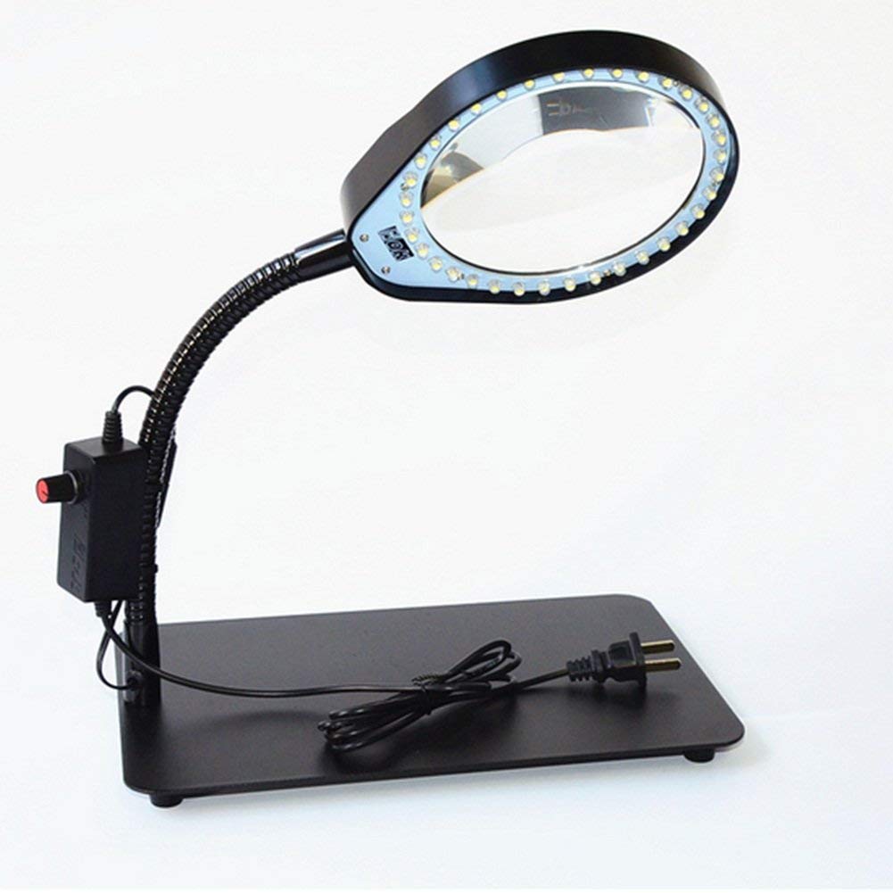 Loupe de bureau LED 10X pour éclairer vos sessions de réparation d'horlogerie et de philatélie