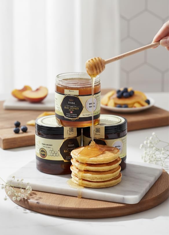 Miniatura 8 de TIARA Miel de Samar Yemení  100% cruda, pura y natural, certificado CFIA, sin pasteurizar, empaquetada en Canadá, calidad premium, 33.5 onzas