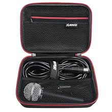 Multiple Compatibility -- This case is customized made for Shure SM58 Pro/PGA48/SM57 Pro/BETA 58A/PGA58/BETA 57A/SM48/SV100-WA/SM57-LC/SM58-S/Nexadyne 8/S/PGA57/SM58/SM57 Dynamic Microphone and XLR Cables (Case Only, Microphone and the accessories ar...