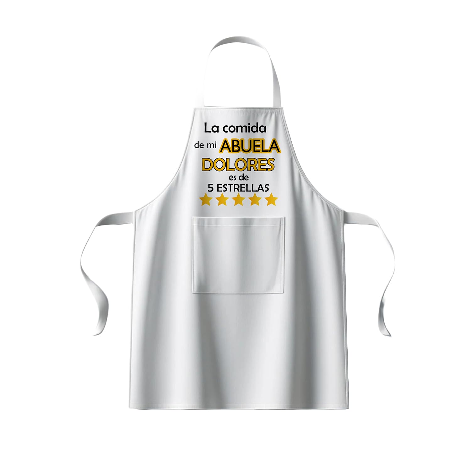 Kembilove | Delantal Personalizado con Foto y Texto | Delantal de Cocina para el día de la madre | Delantales personalizados con fotos | Mandiles de cocina abuela