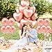 KatchOn Big Rose Gold Heart Balloons - 18 Inch, Pack of 20 | Rose Gold & Blush Pink Heart Shaped Balloons | Valentines & Galentines Day Decorations