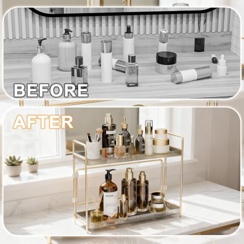 50% OFF Organizador de Baño LEEDA 2 Niveles, Gran Capacidad - Image 4