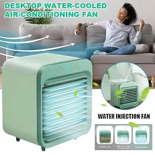 Climatiseur portable de camping et chambre mini refroidisseur d'air USB vert