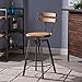 Christopher Knight Home Fenix Firwood Antique Barstool, Antique / Black Brush Silver
