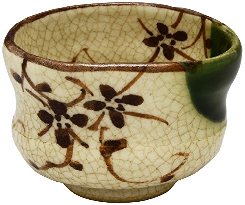 瀬戸焼 「 加藤六兵衛 」 ぐい呑 おちょこ 容量約50ml 織部渋入 (化粧箱入) 日本製 007-0008