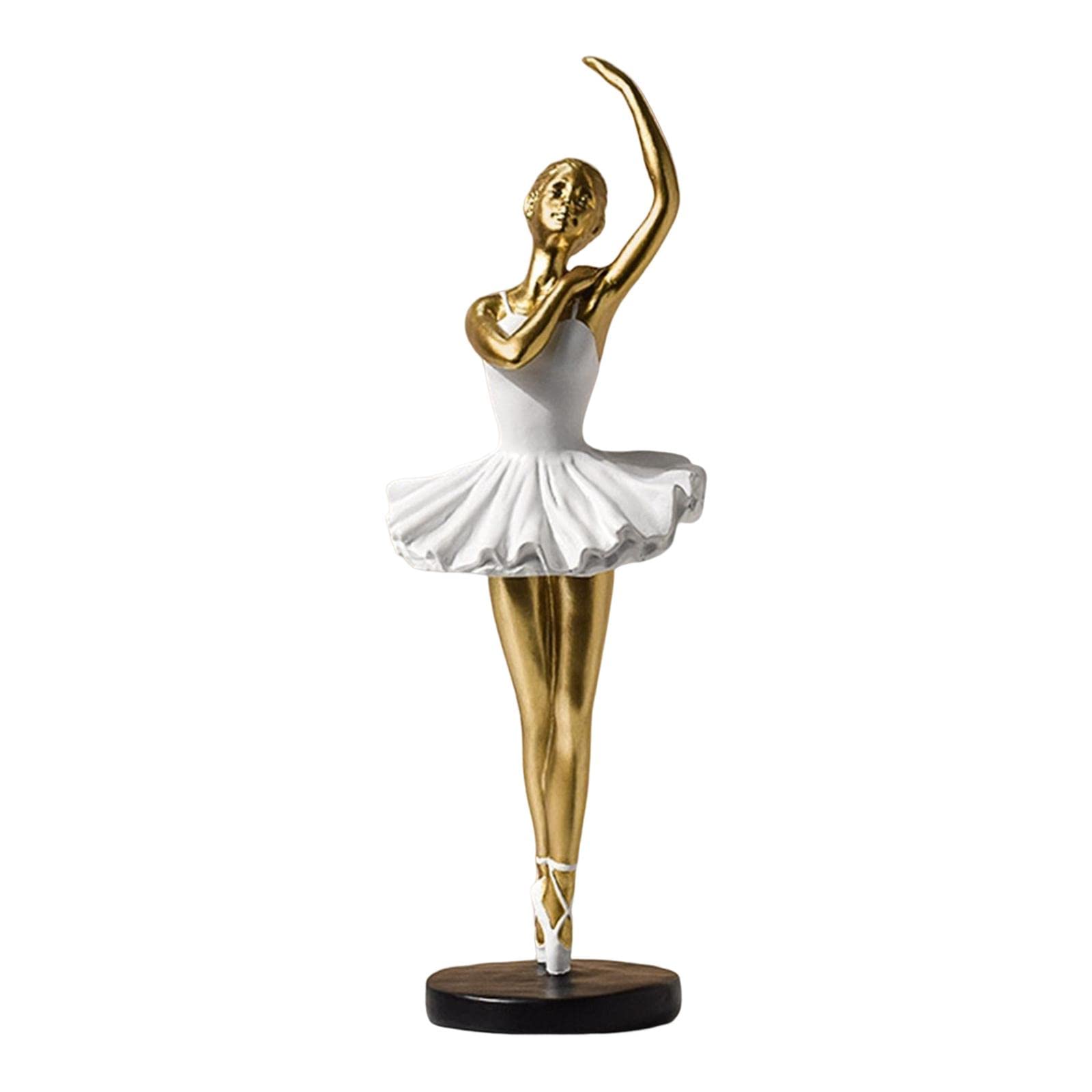 Figura Decorativa De Bailarina De Ballet - Estatuilla Para Estantería O Mesa, Varios Estilos, 22x7.5x7.5 Cm