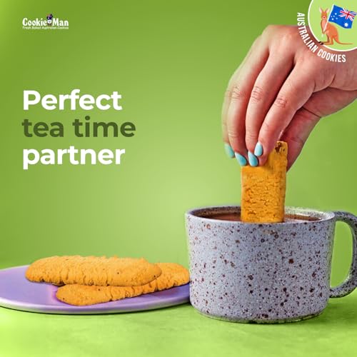 Image of CookieMan Pista Biscuit Fingers - 250g | Eggless Gourmet Pistachio Cookies, Crispy & Buttery | Perfect Tea-Time & Coffee Snack, Ideal for Gifting & Anytime Indulgence