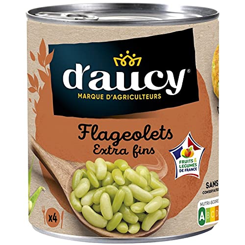 D'AUCY - Flageolets Extra Fins 530G - Lot De 4 - Offre Special