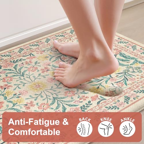 Collive Anti Fatigue Mats for Kitchen Floor, Padded Rugs 17"x59"+17"x29" - image 2