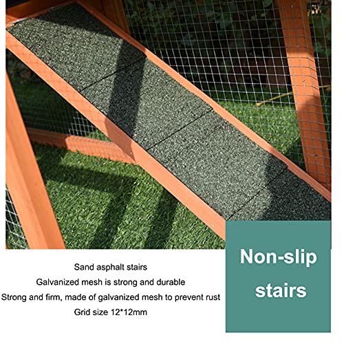 Hühnerstall Aus Holz, Kaninchenkäfig Im Freien, Zweistöckiges Haustierhaus Mit Wasserdichtem Dach Und Mehreren Türen… – Bild 6