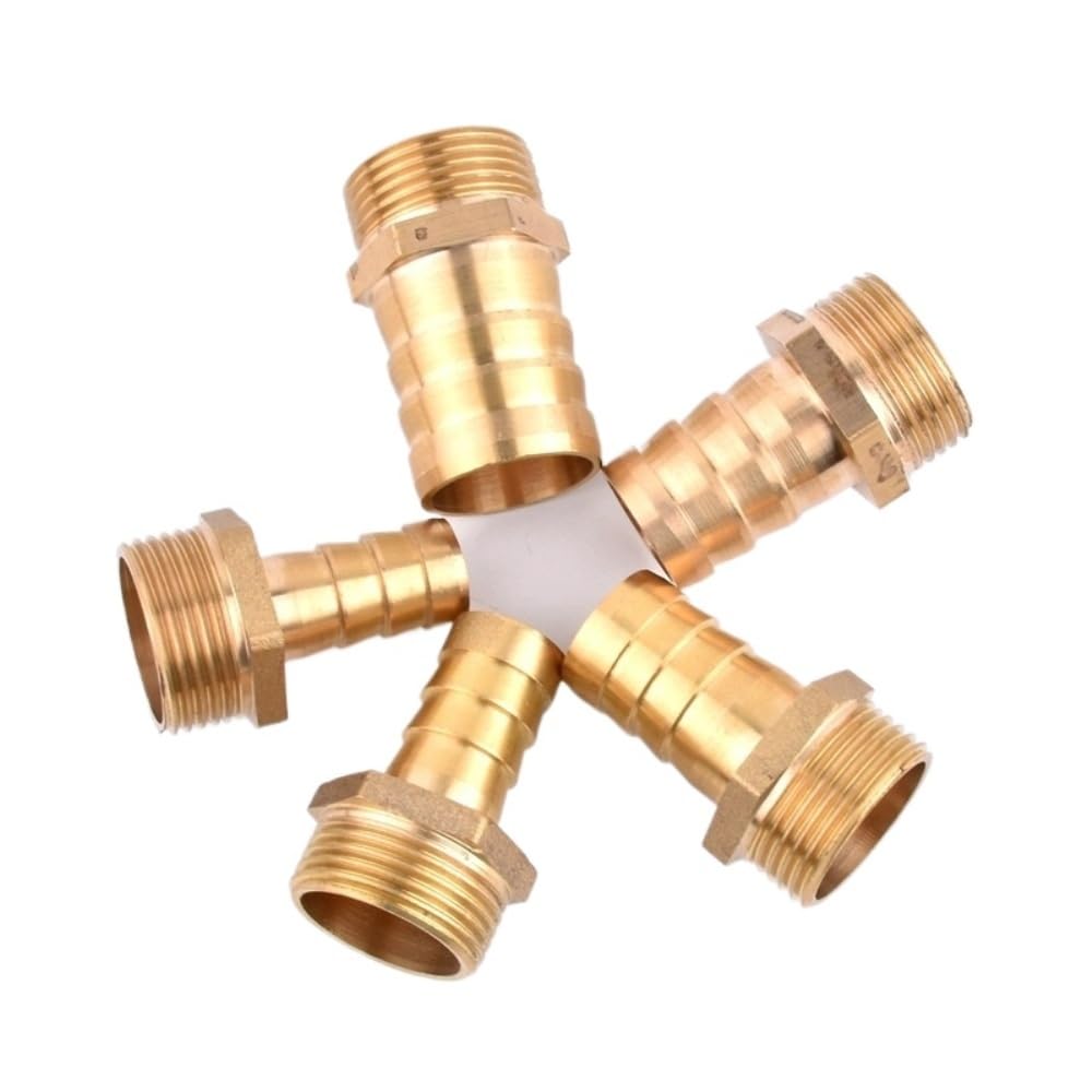 1pc 1 "- 8~32mm Connettore in Ottone Acquario Serbatoio di Pesce Pompa dell'Acqua Pagoda Tubo Comune Giardino Irrigazione Tubo dell'Acqua Adattatore in Ottone Barb(G1-19mm Lengthed)
