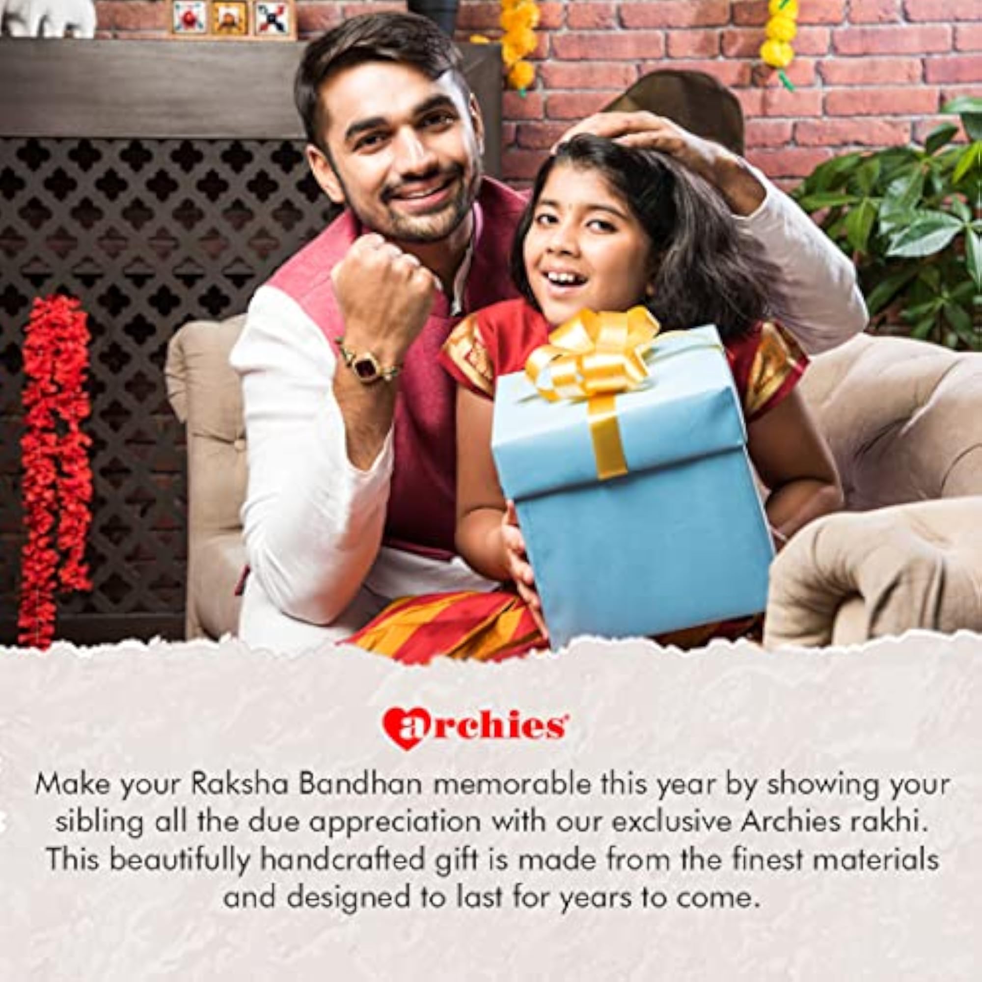 Ganesha Idol Combo Set with 3 Special Rakhi for Brother
