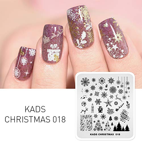 Alexnailart Professionelle Nagel Stempelplatten Weihnachten Muster Vorlagen Maniküre Schablonen Nagel Kunst Druck Werkzeuge – Bild 3
