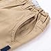 7-8 Years Boys' School Uniform Pants Relaxed Straight Fit Stretch Pant Flat-Front Elastic Waist & Pockets Trousers Khaki