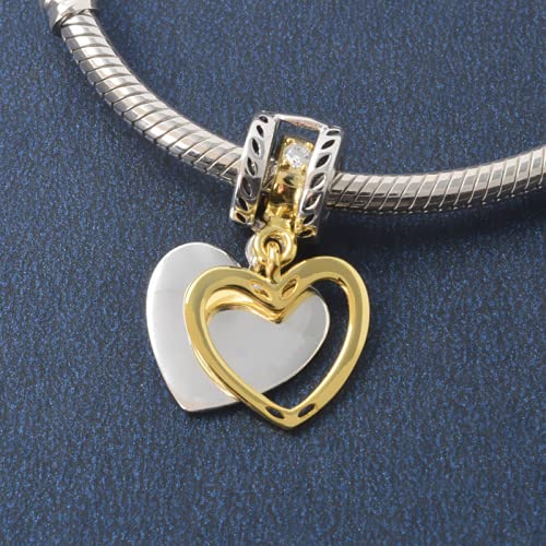 ZHANGCHEN 925 Sterling Silver Cuore Pendente Dream...
