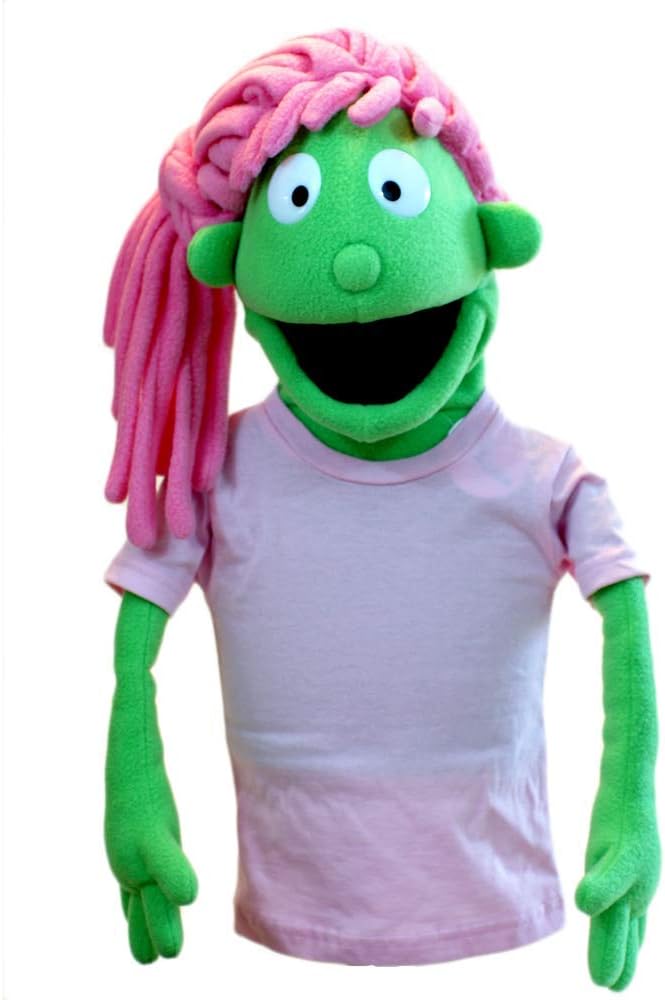 Customizable Girl Puppet #2 - Professional Puppet Ministry, School, Church Green