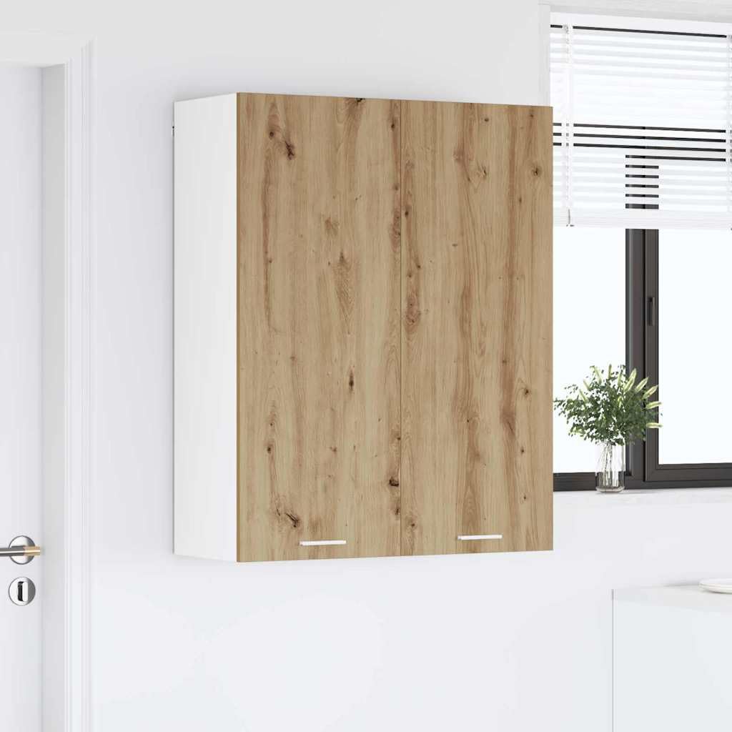 Armadietto pensile in rovere Artisan 80 x 31 x 100 cm, con vano portaoggetti, per cucina, moderno, durevole, versatile, ideale per sala da pranzo, dispensa e spazio di lavoro