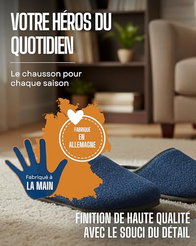Chaussons en feutre pour femmes et hommes Pantoffelmann du 36 au 48 - 3