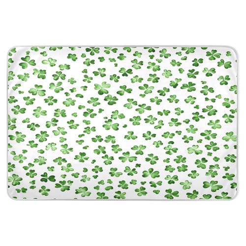 BOESI Watercolor Shamrock Pattern Waterproof Pads for Bedwetting and Incontinence, Reusable Pads, Reusable Diaper Pads for Bed, Sofa, Travel