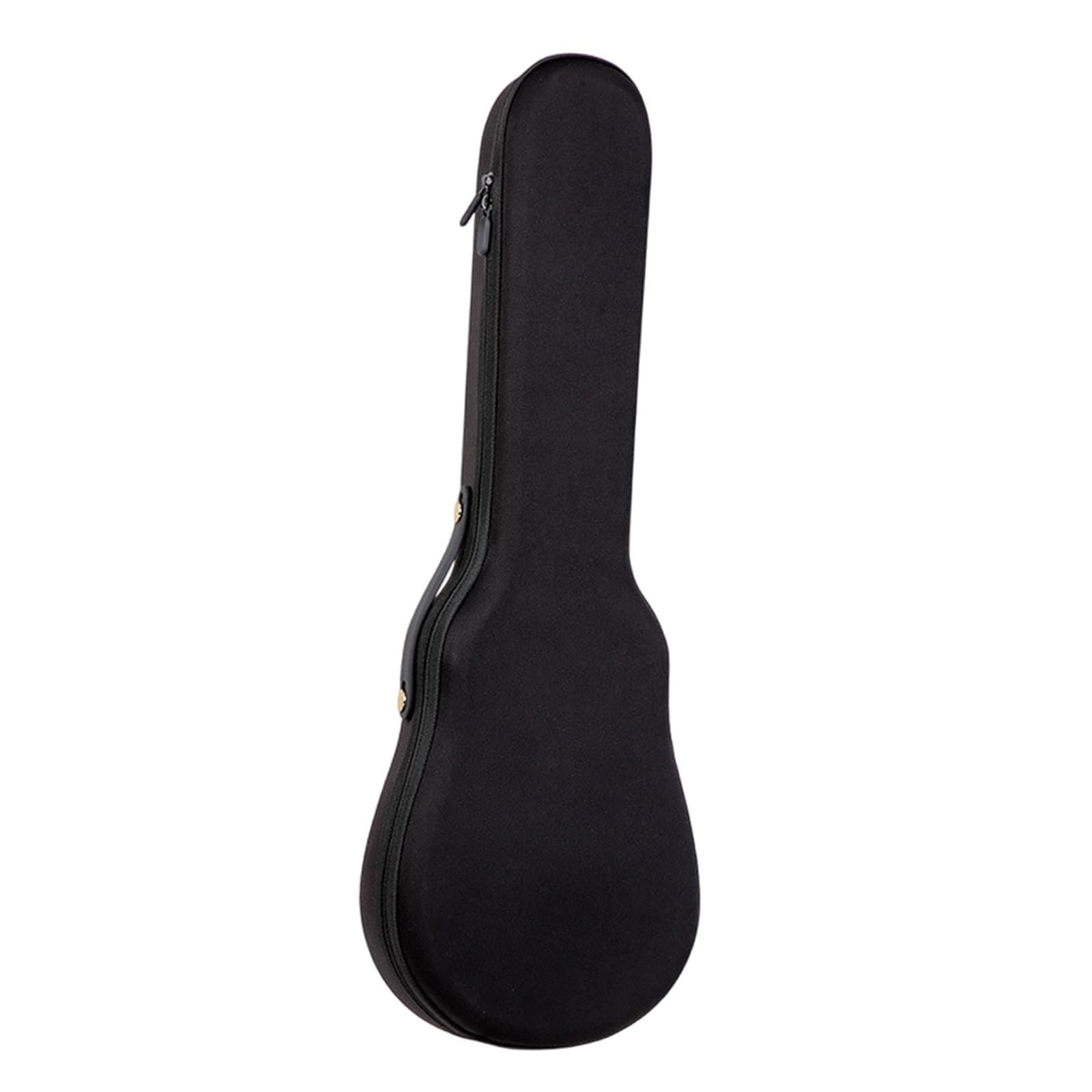 Ukulele Estuche de Transporte Impermeable con Espuma Gruesa Funda Segura Y Correa de Hombro Suave Adecuada para Familias Presentaciones Traslados, Negro