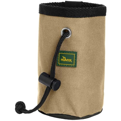 Hunter Tough Pombas Trainer Snack Dummy, befüllbar, zum Apportieren, 20 cm Größe one-Size 4 HUNTER BUGRINO BASIC Snackbeutel, 14 x 8 x 8 cm, schwarz/beige