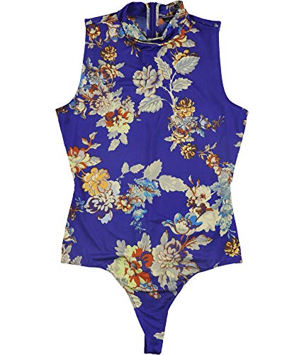 GUESS Womens Mikah Bodysuit Jumpsuit, Blue, X-Large