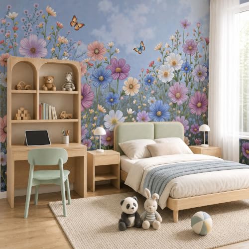 Papier peint panoramique nature intissé 250x175cm pour décoration murale chambre