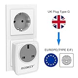 Travel Adapter UK to EU Europe Plug Adaptor with USB C, Grounded European Power Adapter 4 USB Wall Charger for Germany Spain France Turkey Greece Iceland Poland and More (Type E/F) - Image 6