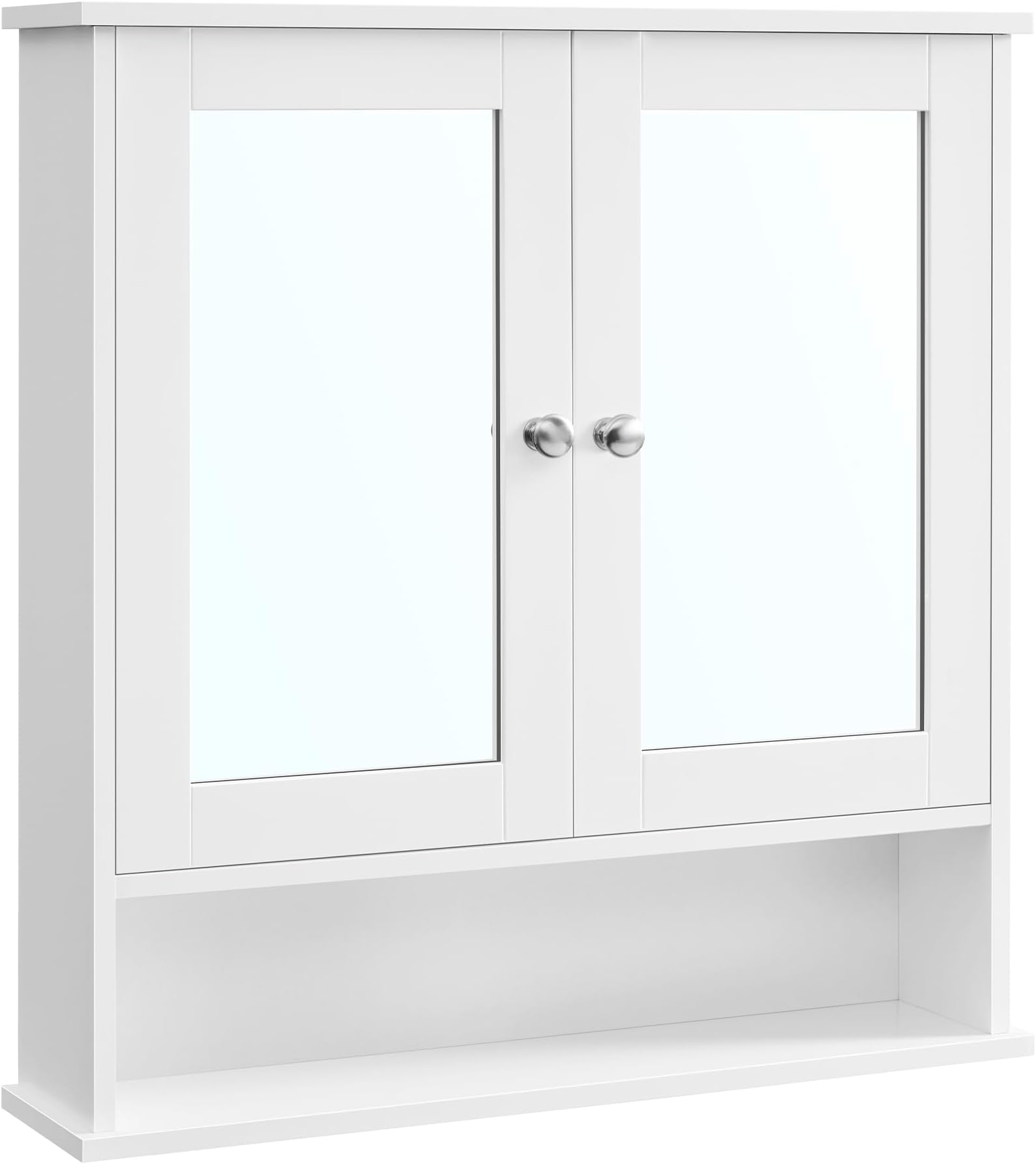 Amazon.com: Casart Wall Mounted Bathroom Cabinet with Mirror, Single ...