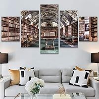 SIGNWIN 5 Panel Canvas Wall Art Modern Art Country Dramatic Global Landscape Multicolor Photography for Home Decorations Ready to Hang - 60