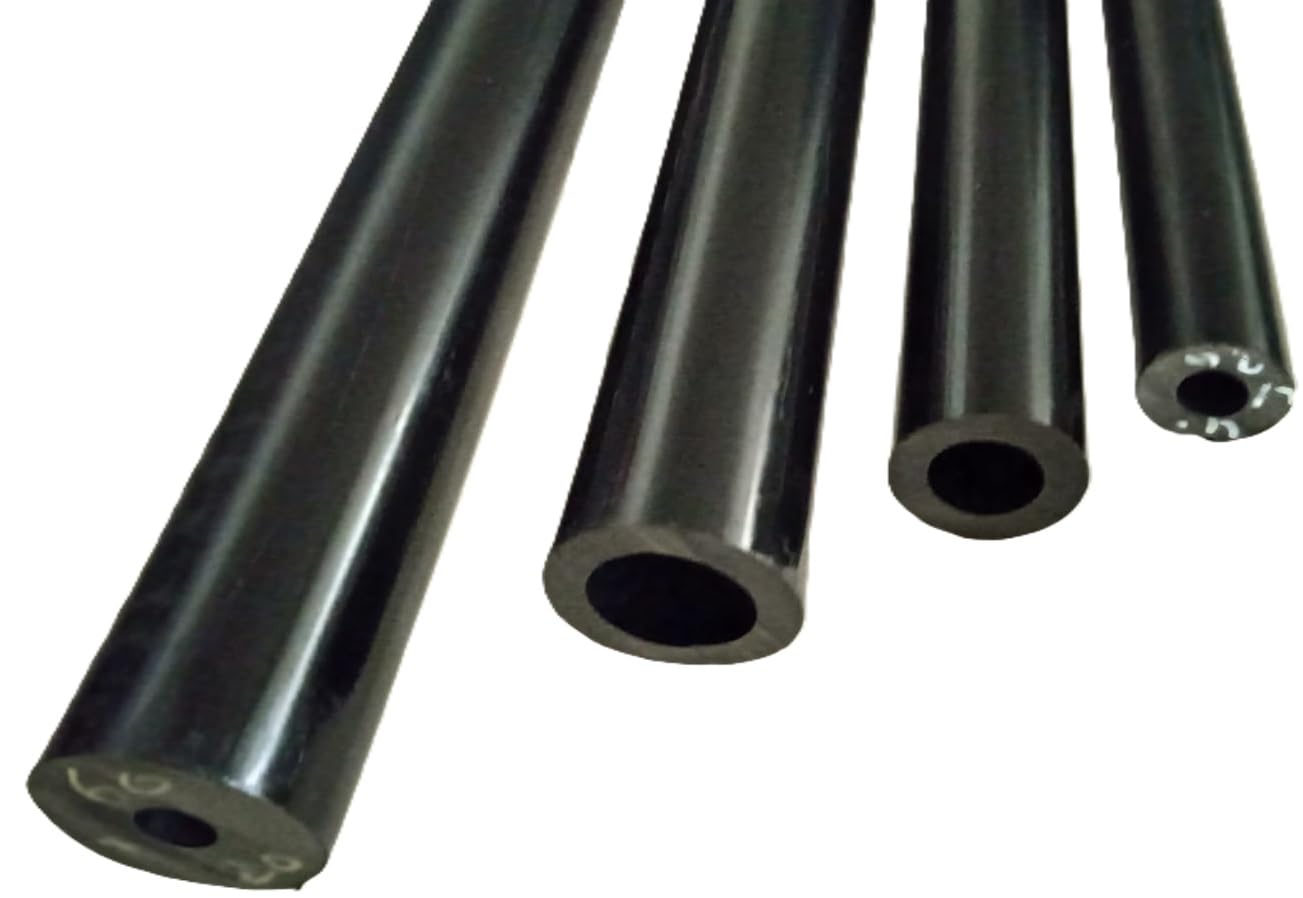 barra tonda PVC NERO TUBO diverse dimensioni (D30/10X1000 mm)