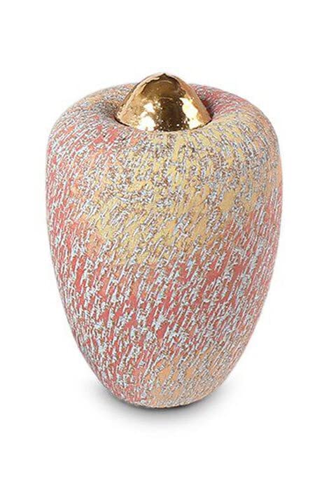 Petite urne funéraire en céramique Rainbow Red pour cendres