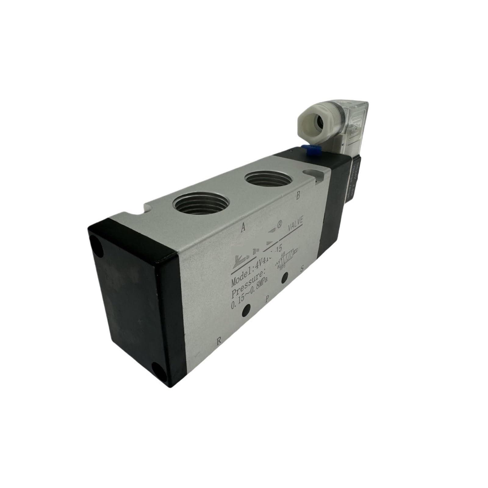 válvula solenoide neumática Electroválvula neumática 5/2 vías 1/2" 4v410-15 4V310-10 4V310-08(4V410-15,DC12V)